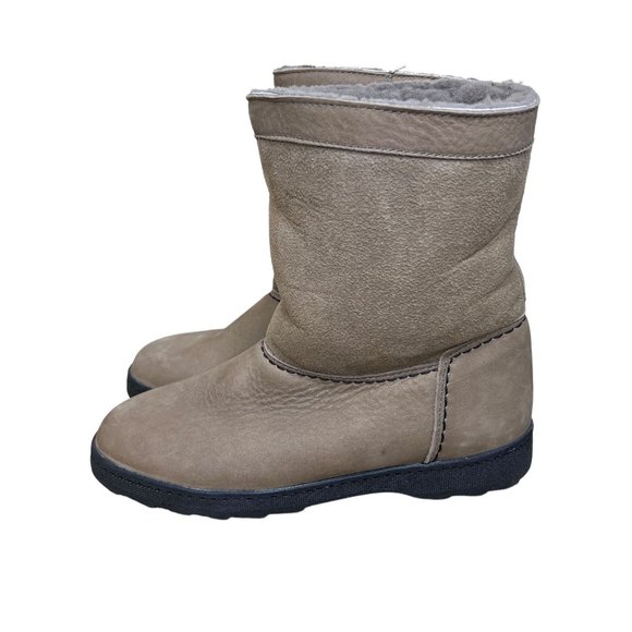 Sorel Shoes - Sorel Womens Boots Virgin Wool Lined Pull On Winter Tan Leather Suede Size 10